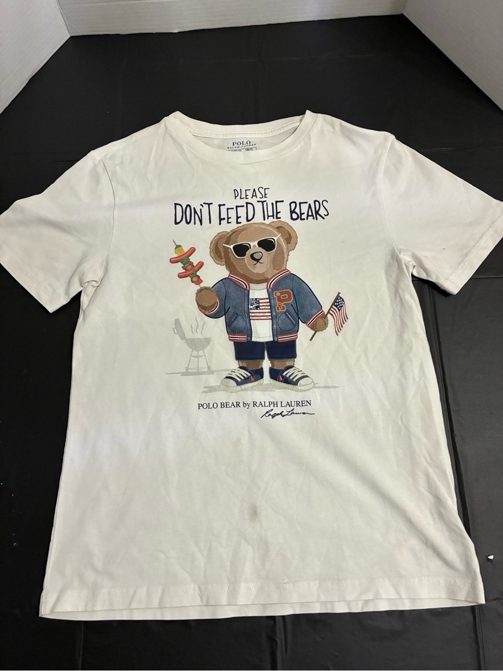 Polo by Ralph Lauren White Polo Bear Graphic Tee